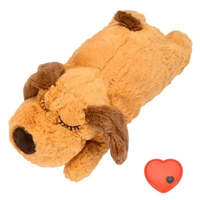 Plush Heartbeat Puppy Behavioral Training Toy Plush Pet Snuggle Anxiety