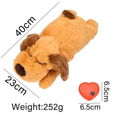 Plush Heartbeat Puppy Behavioral Training Toy Plush Pet Snuggle Anxiety