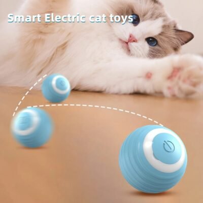 Intelligent Cat Teaser Ball Interactive Cat Plaything Toy