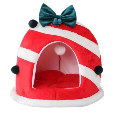 Pets Cage, Soft Comfort Cat Kennel, Christmas Cat House, Indoor