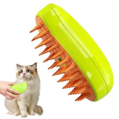 Dog Cat Steam Brush Electric Spray Water Spray Kitten Pet Comb Soft